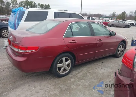 2003 Honda Accord 2.4 Ex from USA, damaged, VIN 1HGCM56663A106253